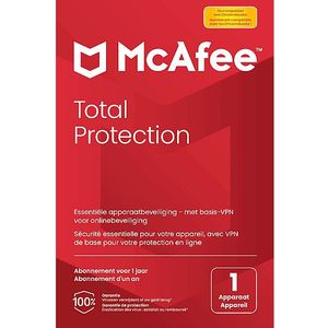 Mcafee Total Protection 1 Apparaat (windows Mac Android Ios) Nl/fr