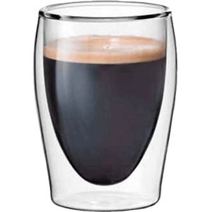 Scanpart dubbelwandige koffieglazen 80 ml - Espresso - espressoglas dubbelwandig - 2 stuks