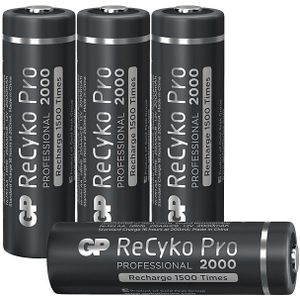 GP Batteries Herlaadbare Aa-batterijen Recyko Pro 2000 Mah 4 Stuks (gp210aahcb-2wb4)