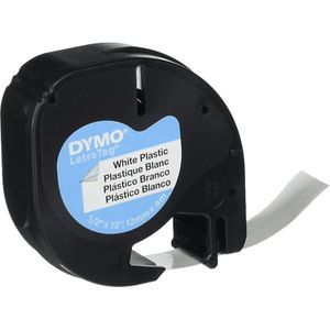 Dymo Lt Plastic Labels 12 Mm Wit (s0721610)