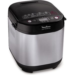 Moulinex Broodbakmachine650 watt - 20 programma's - Broodbakmachine - Zwart