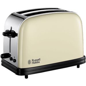 Russell Hobbs Colours Plus Classic Cream Broodrooster Crème/RVS