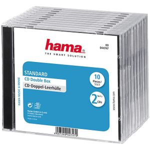 Hama Cd Box Dubbel - 10 stuks / Geseald