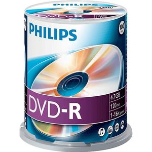 Philips Pack 100 Dvd-r 4.7 Gb