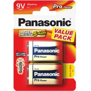 Panasonic Battery 6lr61ppg Alkaline-batterijen 2 Pack