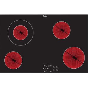 Whirlpool AKT8330LX - Keramische inbouwkookplaat Zwart