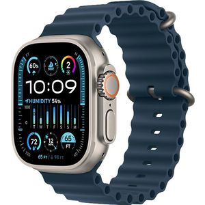 Apple Watch Ultra 2 GPs + Cellular 49 Mm Titanium Kast Blue Ocean Band (mreg3nf/a)