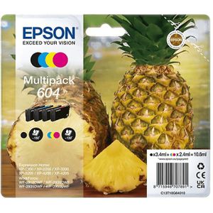 Epson Multi-pack Inkpatroon Zwart - Cyaan Magenta Geel 604 (c13t10g64020)