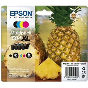 Epson Multi-pack Inkpatroon 604 Xl Zwart - Cyaan Magenta Geel (c13t10h64020)
