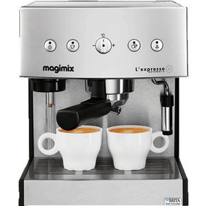 Magimix Espressoapparaat L'Expresso - Mat Chroom - 19 Bar - Brita filter