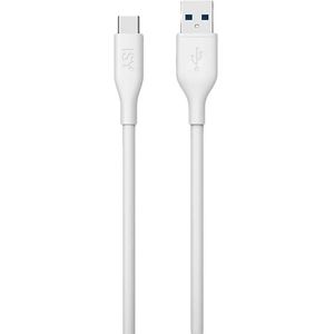 ISY Usb-a Naar Usb-c Kabel Silicone 2 M Wit (503862)