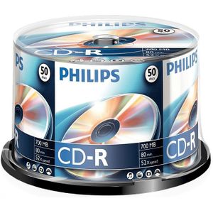 Philips 50 Pack Cd-r 700 Mb 52 X (cr7d5nb50/00)
