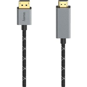 Hama Videokabel DisplayPort-st. - HDMI™-st. Ultra-HD 4K@60Hz Alu 1,50 M