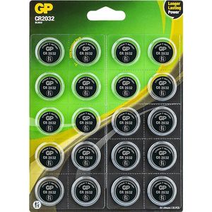 GP Lithium Knoopcel Batterij - CR2032 - 3V - 20 stuks