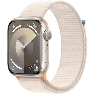Apple Watch Series 9 GPs 45mm Starlight Aluminium Kast Sport Loop (mr983qf/a)