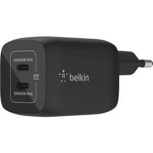 Belkin Usb-c-wandlader Boost Charge Pro 65 W Zwart (wch013vfbk)