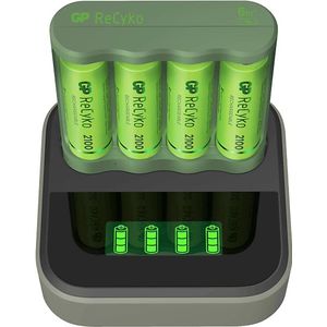 GP Batteries Usb-batterijlader + 4 Herlaadbare Aaa-batterijen 2100 Mah Docking (gpb4d45/210hce-2b4)