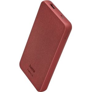 Hama Powerbank Fabric 10 10000 Mah Rood (00201657)