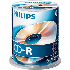 Philips Pack 100 Cd-r80 700 Mb 52 X (beehive)