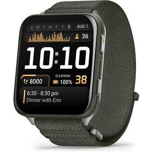 Garmin - Venu X1 - Smartwatch - Groen - AMOLED-display - Titanium Achterkant