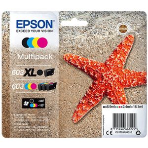 Epson Inktpatroon 603xl Pack Noir-cyan-magenta-jaune (c13t03a94020)