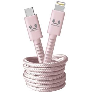 Fresh N Rebel Usb-c / Lightning-kabel 2 M Smokey Pink (2clc200sp)