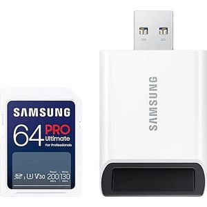 Samsung Sdxc Geheugenkaart Pro Ultimate 64 Gb Met Adapter (mb-sy64sb/ww)