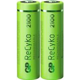 GP Batteries Herlaadbare Aa-batterijen Recyko 2100 Mah 2 Stuks (gp210aahce-2wb2)