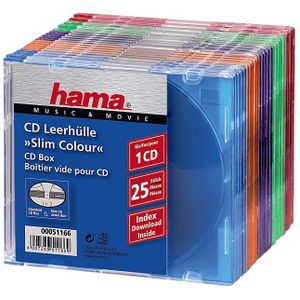 Hama 04751166 Cd Slim Box - 25 stuks / Gekleurd