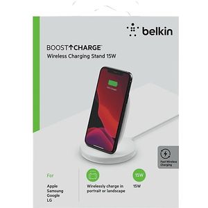 Belkin Draadloze Lader Boost Charge Stand Wit (wib002vfwh)