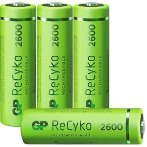 GP Batteries Herlaadbare Aa-batterijen Recyko 2600 Mah 4 Stuks (gp270aahce-2wb4)