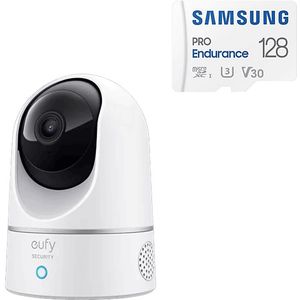 Eufy Bundle Bewakingscamera E220 Met 128 Gb Samsung Pro Geheugenkaart Wit (3994)
