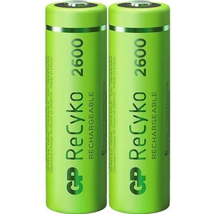 GP Batteries Herlaadbare Aa-batterijen Recyko 2600 Mah 2 Stuks (gp270aahce-2wb2)