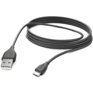 Hama Usb-a / Microusb-kabel 3 M Zwart (00201588)
