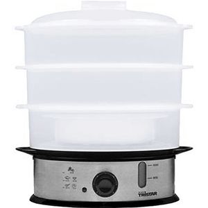 Tristar Stoomkoker VS-3914 - Food Steamer met 3 lagen - Inclusief rijstmand - Vaatwasser bestendig - BPA-vrij - 9 Liter