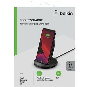 Belkin Draadloze Lader Boost Charge Stand Zwart (wib002vfbk)