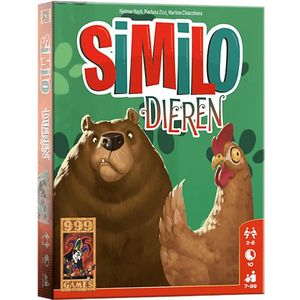 999 Games Similo Dieren - Spannend kaartspel voor kinderen en volwassenen | 2-8 spelers | Prachtig geïllustreerde dierenkaarten