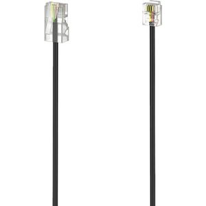 Hama DSL Aansluitkabel [1x RJ11-stekker 6p4c - 1x RJ45-stekker 8p4c] 6 m Zwart