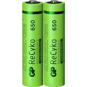 GP Batteries Herlaadbare Aaa-batterijen Recyko 650 Mah 2 Stuks (gp65aaahce-2apcewb2)