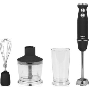 Princess 221220 Staafmixer - Staafmixer set - 800W - 4-in-1 - Hand blender - Inclusief hakmolen, garde en mengbeker