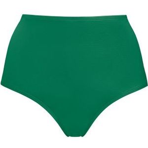 jet set highwaist bikini slip |  jungle green