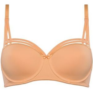dame de paris balconette bh | wired padded apricot and gold