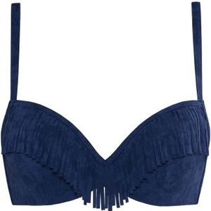 alabama swing push up bikini top | wired padded deep blue waves