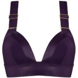 cache coeur bralette bikini top | unwired padded deep purple