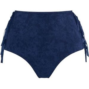 alabama swing high waist bikini slip |  deep blue waves