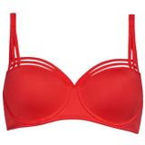 dame de paris balconette bh | wired padded red