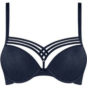 dame de paris push up bh | wired padded sparkling dark blue