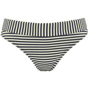holi vintage fold down bikini slip |  blue-ecru