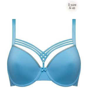 dame de paris plunge bh | wired padded baltic sea and gold