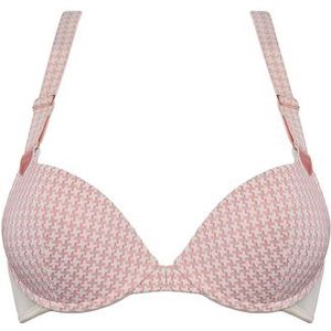 gloria push up bh | wired padded terra pied de poule